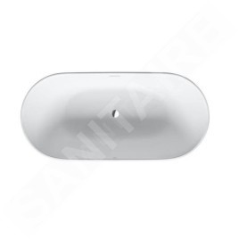 Duravit Luv - Baignoire îlot, 1800x850 mm, DuraSolid, ClickClack, blanc 700434000000000
