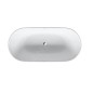 Duravit Luv - Baignoire îlot, 1800x850 mm, DuraSolid, ClickClack, blanc 700434000000000
