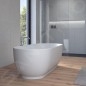 Duravit Luv - Baignoire îlot, 1800x850 mm, DuraSolid, ClickClack, blanc 700434000000000