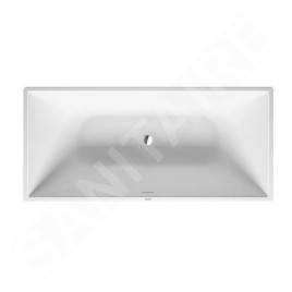 Duravit DuraSquare - Baignoire îlot, 1600x750 mm, DuraSolid, ClickClack, blanc 700460000000000