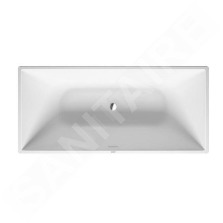 Duravit DuraSquare - Baignoire îlot, 1600x750 mm, DuraSolid, ClickClack, blanc 700460000000000