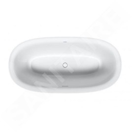 Duravit White Tulip - Baignoire îlot, 1800x900 mm, ClickClack, blanc 700469000000000