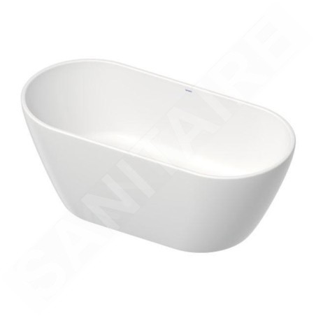 Duravit D-Neo - Baignoire îlot, 1600x750 mm, DuraSolid, ClickClack, blanc 700477000000000