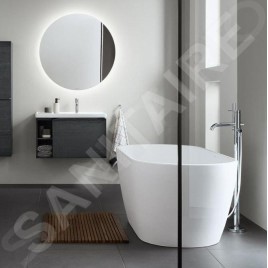 Duravit D-Neo - Baignoire îlot, 1600x750 mm, DuraSolid, ClickClack, blanc 700477000000000