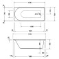 Duravit D-Neo - Baignoire 1700x750 mm, blanc 700479000000000 Duravit D-Neo - Baignoire 1700x750 mm, blanc 700479000000000