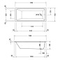 Duravit Duravit No.1 - Baignoire 1700x750 mm, blanc 700490000000000 Duravit Duravit No.1 - Baignoire 1700x750 mm, blanc 700490000000000