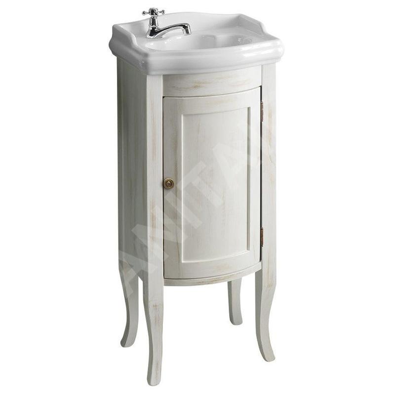 Sapho Retro - Meuble-vasque, 365x850x290 mm, blanc ancien 1641