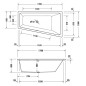 Duravit Duravit No.1 - Baignoire asymétrique 1700x1000 mm, droite, blanc 700509000000000 Duravit Duravit No.1 - Baignoire asymétrique 1700x1000 mm, droite, blanc 700509000000000