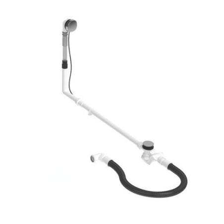 Duravit Accessoires - Garniture de vidage et de trop-plein pour baignoire, bowden, chrome 792210000001000