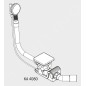 Kaldewei Accessoires - Bonde et trop-plein pour baignoire KA 4080, blanc 687772000001