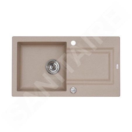 Alveus Falcon - Évier en granit, 780x435 mm, avec commande de vidage, beige 1090978
