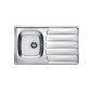 Alveus Zoom - Évier 860x500 mm, inox 1098842