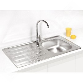 Alveus Zoom - Évier 860x500 mm, inox 1098842