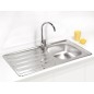 Alveus Zoom - Évier 860x500 mm, inox 1098842