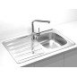 Alveus Zoom - Évier 790x500 mm, inox 1098939