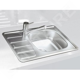 Alveus Zoom - Évier 615x500 mm, inox 1098941