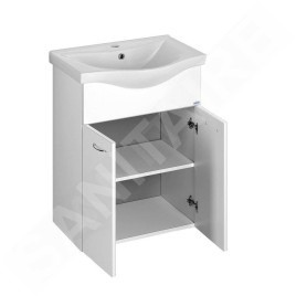 Aqualine Keramia Fresh - Meuble lavabo 511x740x340 mm, blanc 50057