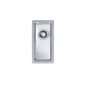 Alveus Quadrix - Évier 230x450 mm, inox 1102602