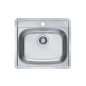 Alveus More - Évier 560x500 mm, inox 1103108