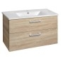 Aqualine Vega - Meuble lavabo 970x600x436 mm, chêne platine VG903 Aqualine Vega - Meuble lavabo 970x600x436 mm, chêne platine VG903