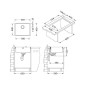 Alveus Quadrix Monarch - Évier 550x450 mm, anthracite 1103383