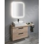 Aqualine Vega - Meuble lavabo 970x600x436 mm, chêne platine VG903 Aqualine Vega - Meuble lavabo 970x600x436 mm, chêne platine VG903