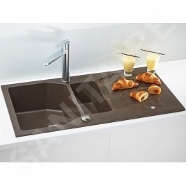 Alveus Sensual - Évier en granit, 980x520 mm, avec commande de vidage, chocolat 1108024