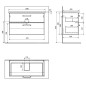 Aqualine Vega - Meuble lavabo 970x600x436 mm, blanc VG103 Aqualine Vega - Meuble lavabo 970x600x436 mm, blanc VG103