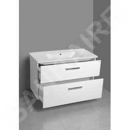 Aqualine Vega - Meuble lavabo 970x600x436 mm, blanc VG103
