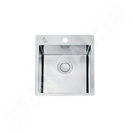 Alveus Pure Up - Évier 405x525 mm, avec commande du vidage, inox 1123785