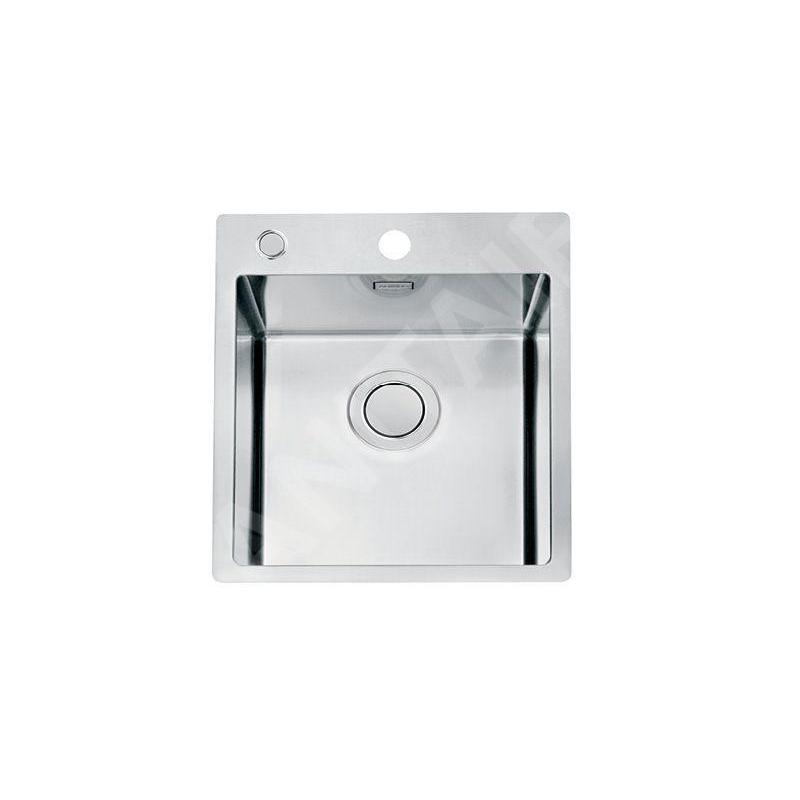 Alveus Pure Up - Évier 405x525 mm, avec commande du vidage, inox 1123785