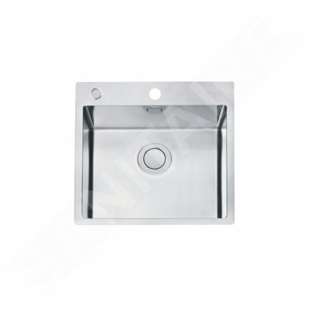 Alveus Pure Up - Évier 515x525 mm, avec commande du vidage, inox 1123787
