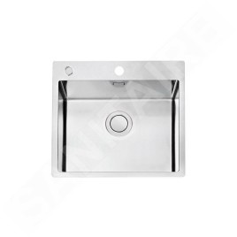 Alveus Pure Up - Évier 565x525 mm, avec commande du vidage, inox 1123788
