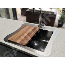 Alveus Jubilee - Évier 615x546 mm, avec commande du vidage, inox 1126054