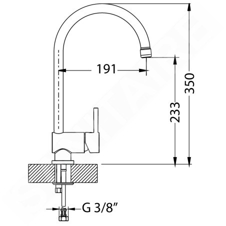 Alveus Arc - Mitigeur d’évier, charbon 1126725