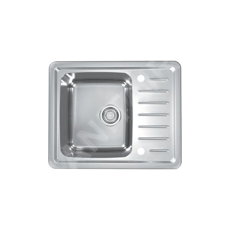 Alveus Galeo - Évier 615x500 mm, avec commande du vidage, inox 1128552