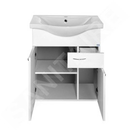 Aqualine Keramia Fresh - Meuble lavabo 606x740x337 mm, blanc 50064A