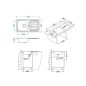 Alveus Basic - Évier 780x435 mm, inox 1136531
