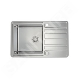 Alveus Rando Up - Évier 790x500 mm, avec commande du vidage, inox 1136609