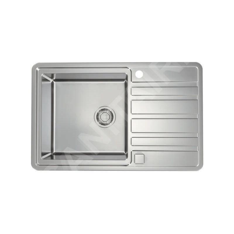 Alveus Rando Up - Évier 790x500 mm, avec commande du vidage, inox 1136609