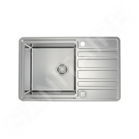 Alveus Rando Up - Évier 790x500 mm, avec commande du vidage, inox 1136609