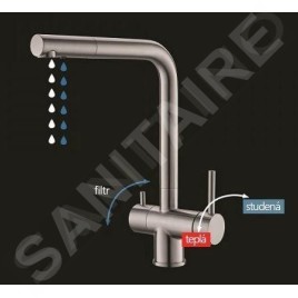 Alveus Aquila - Mitigeur d’évier avec fonction filtrante, beige 1139807