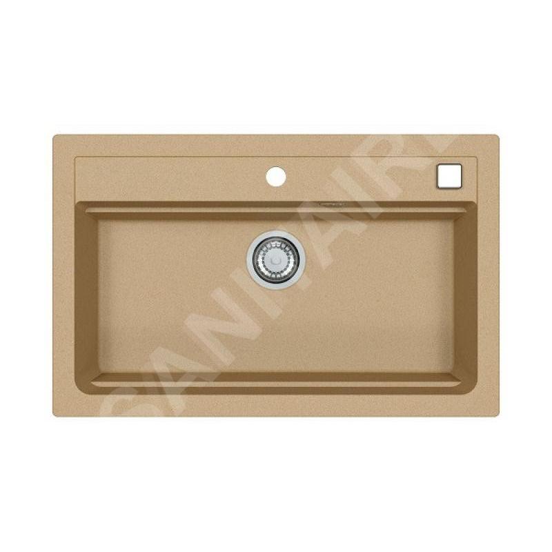 Alveus Atrox - Évier en granit, 790x500 mm, avec commande de vidage, beige 1140445