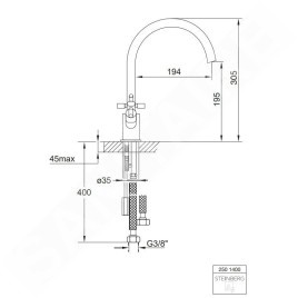 Steinberg 250 - Mitigeur d’évier, chrome 250 1400