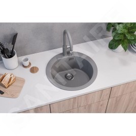 Alveus Cadit - Évier en granit diamètre 520 mm, béton 1143996