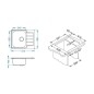 Alveus Line Max - Évier 615x500 mm, inox 1144603