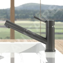 Villeroy & Boch Como - Mitigeur d'évier avec bec extractible, anthracite 92521105