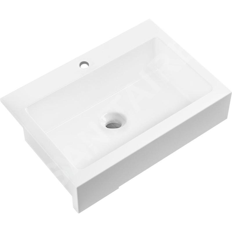Sapho Arya - Evier en céramique, 86x62 cm, blanc 50186