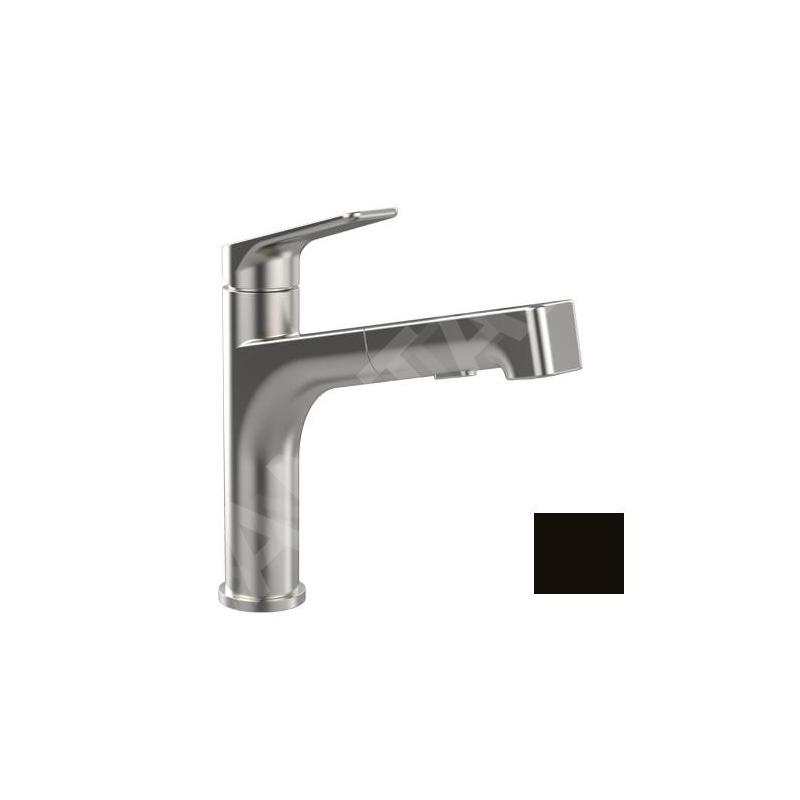 Villeroy & Boch Junis - Mitigeur d'évier avec douchette extractible, noir mat 92820006