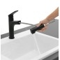 Villeroy & Boch Junis - Mitigeur d'évier avec douchette extractible, noir mat 92820006